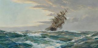 Montague Dawson, F.R.S.A., R.S.M.A. - Clearing Skies, The \'Glory of The Seas\'