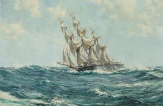 Montague Dawson, F.R.S.A., R.S.M.A. - Crest of the Wave