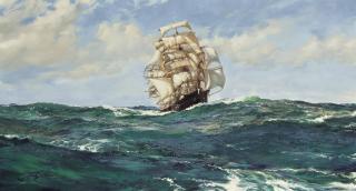 Montague Dawson F.R.S.A., R.S.M.A. - The Clipper \'Light Brigade\' in the Deep Atlantic