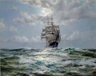 Montague Dawson, F.R.S.A.,R.S.M.A. - The Moonlit Way, The Golden Fleece