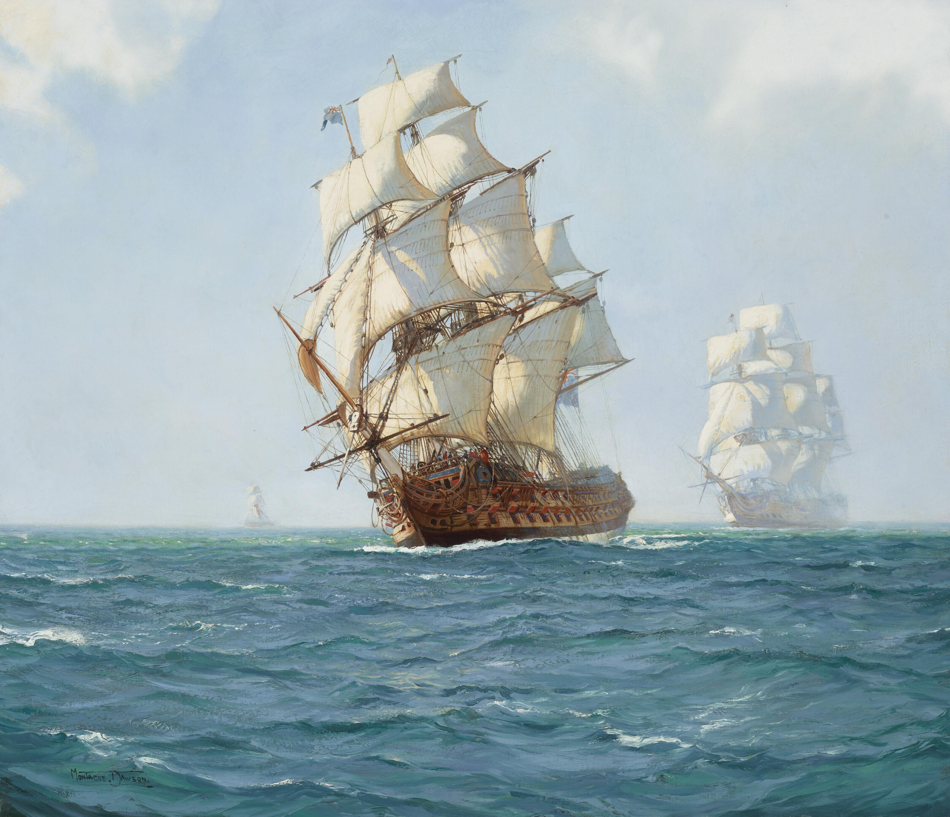Montague Dawson, F.R.S.A., R.S.M.A. - The Old Superb