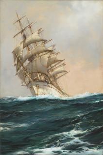 Montague Dawson, F.R.S.A., R.S.M.A. - The white ship