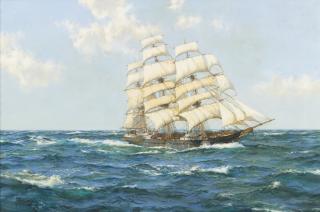 Montague Dawson R.S.M.A., F.R.S.A. - Blue Skies; The Shun Lee, 1866