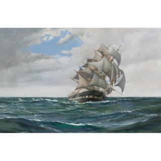 Montague Dawson R.S.M.A., F.R.S.A. - British A Rift In The Clouds: The Joshua Balls