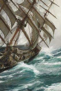 Montague Dawson R.S.M.A., F.R.S.A. - British Wind In The Rigging