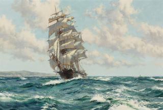 Montague Dawson R.S.M.A., F.R.S.A. - Britishland Ho! The Clipper Ship North America