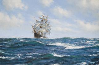Montague Dawson R.S.M.A., F.R.S.A. - On The Crest Of A Wave