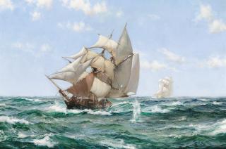Montague Dawson R.S.M.A., F.R.S.A. - Rum Runner