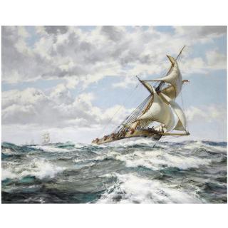 Montague Dawson R.S.M.A., F.R.S.A. - The Fleet Messenger