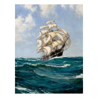 Montague Dawson R.S.M.A., F.R.S.A. - The Packet Devonshire