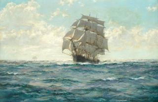 Montague Dawson - At full sail on the high seas