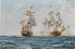 Montague Dawson - The Bristol Privateer \'Caesar\'