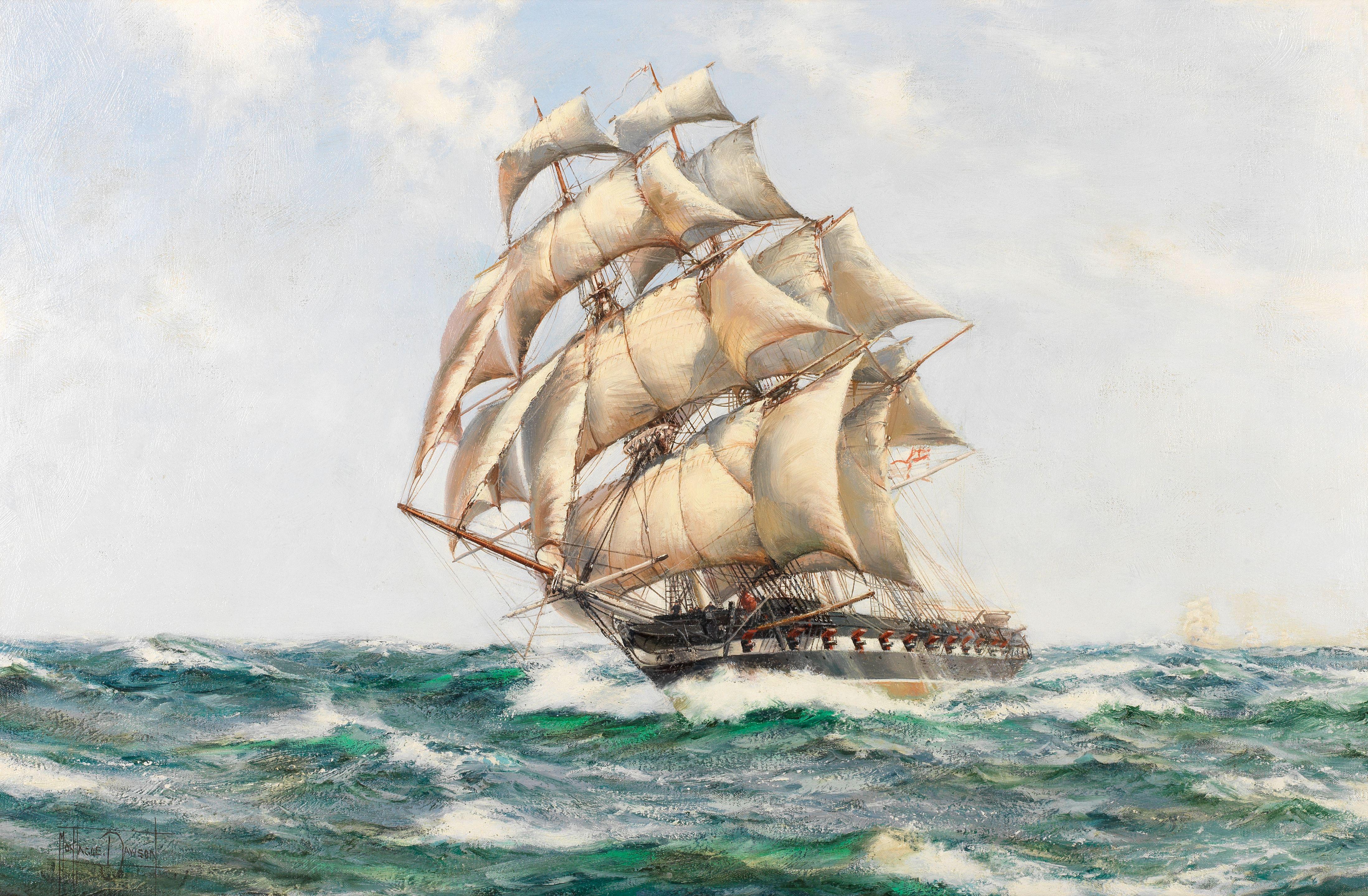 Montague Dawson - \'The Fleet\'s Scout\'