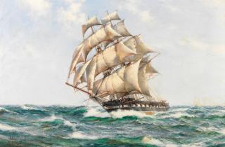 Montague Dawson - \'The Fleet\'s Scout\'
