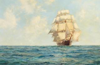 Montague Dawson - The White Star - fair weather - fine voyage