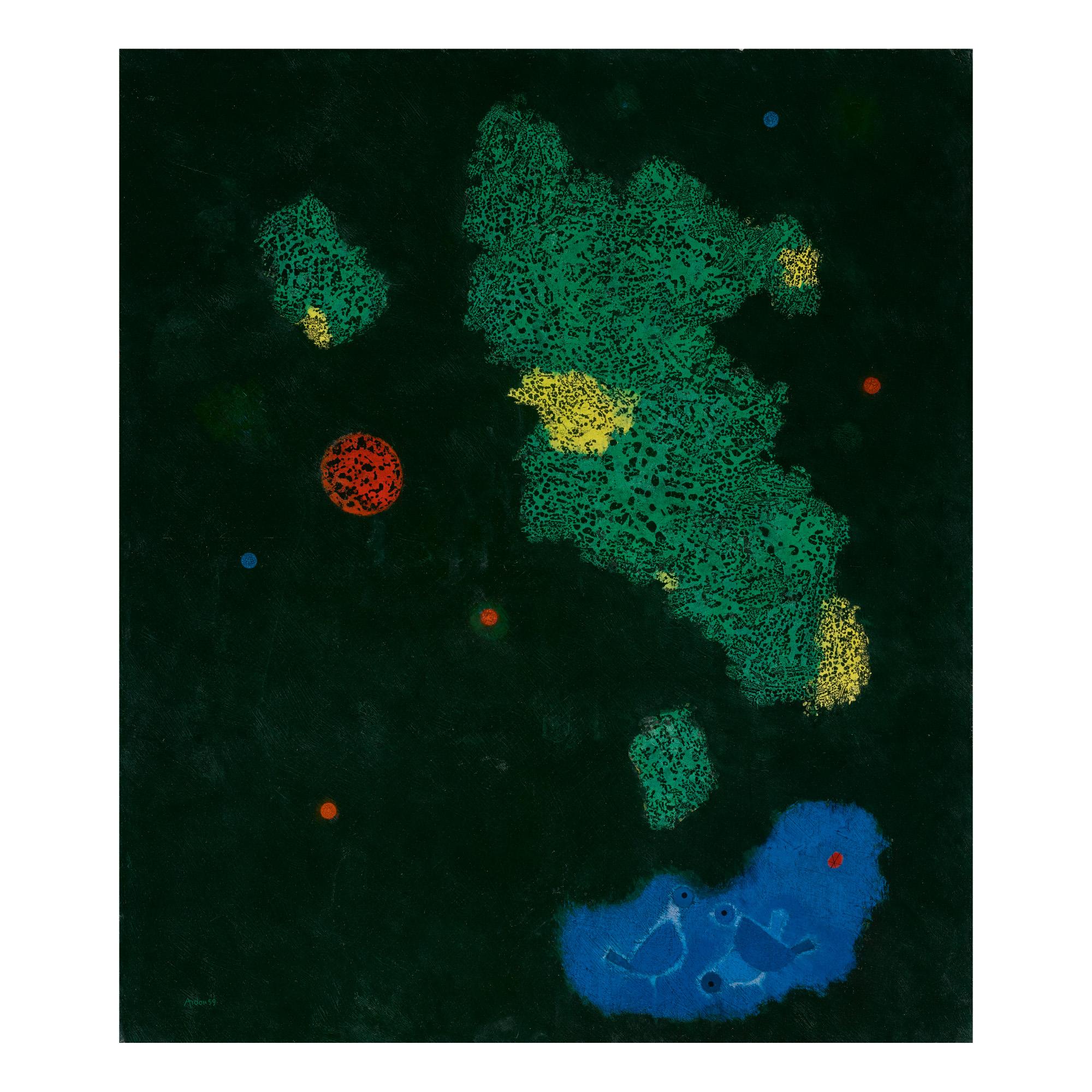 Mordecai Ardon - The Blue Birds