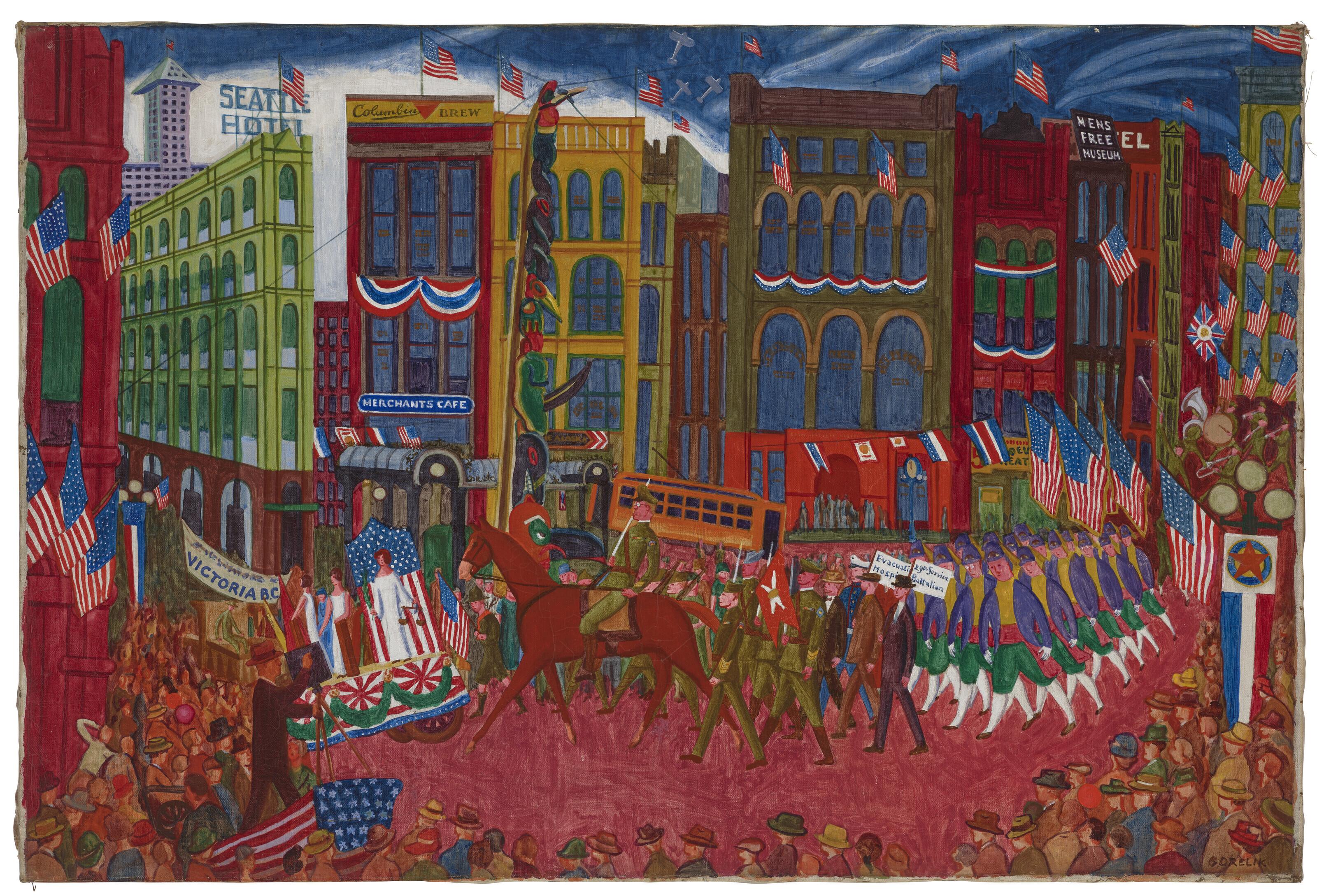 Mordecai Gorelik - Fourth Of July Parade In Seattle, Washington