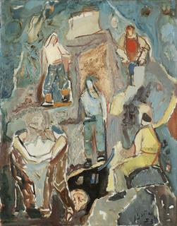 Mordechai Levanon - Figures In Landscape