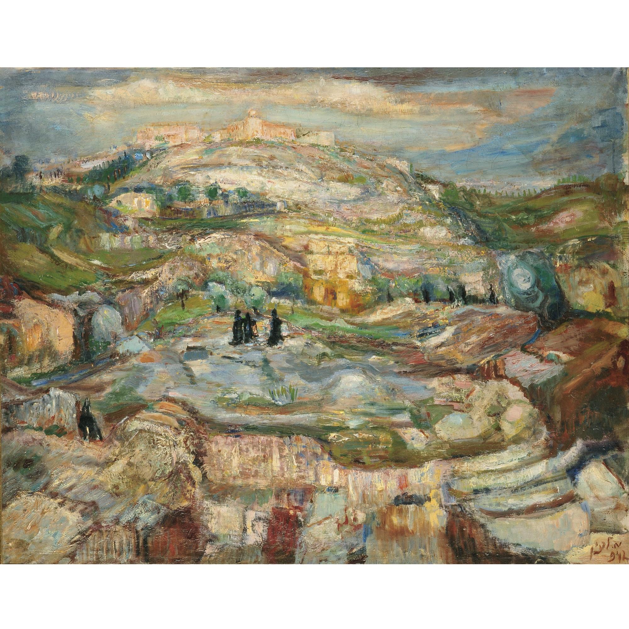 Mordechai Levanon - View Of Jerusalem