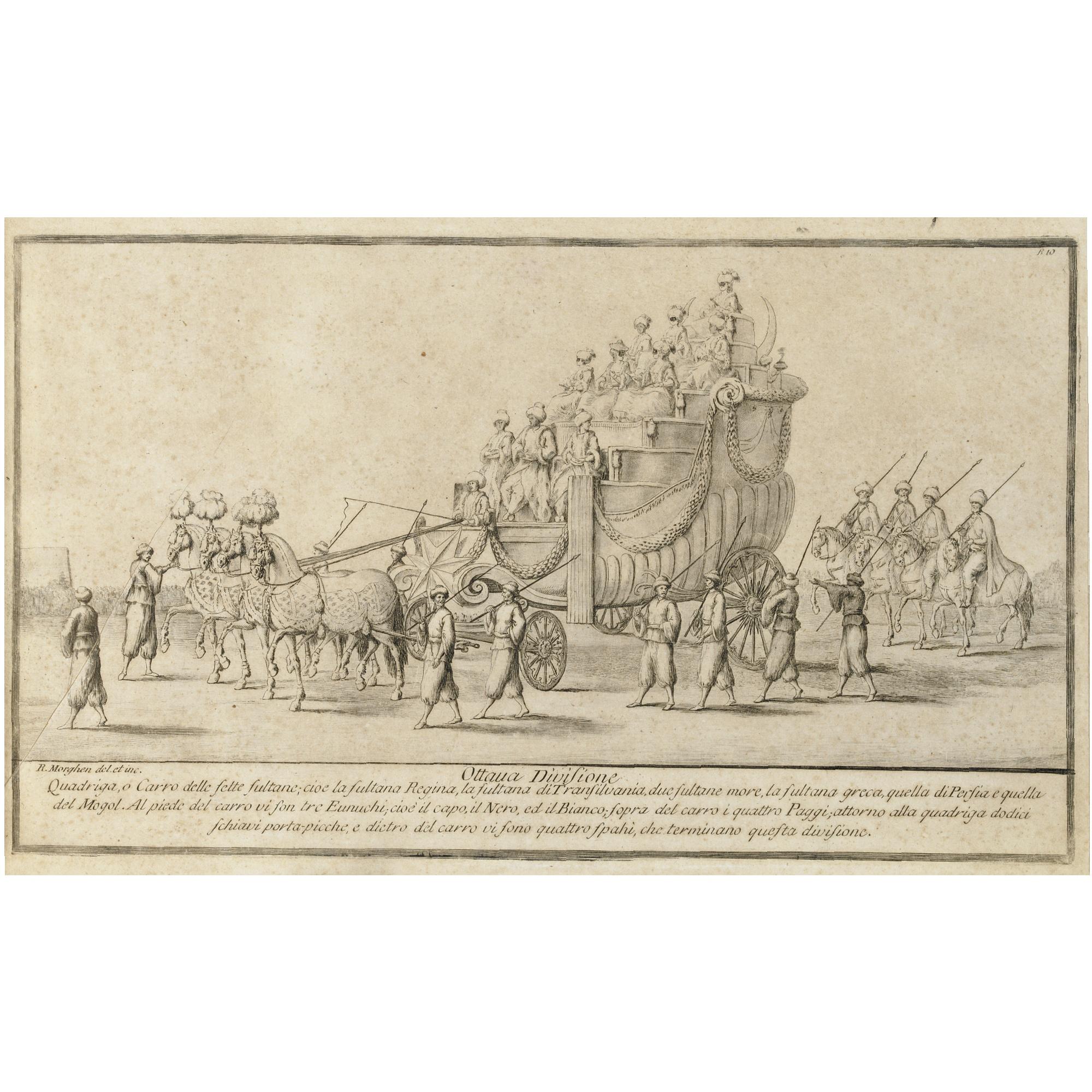 Morghen, Raffaello - Celebre Mascherata Fatta Nella Splendissima Città Di Napoli In Campagna Felice Nel Carnovale Dell\'Anno 1778 Rappresentante Nella Verità... Il Viaggio Del Gran Signore Alla Mecca. [Napoli: 1778]