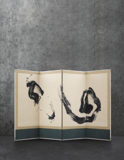 Morita Shiryu - Kaiko (Quadriptych Folding Screens)