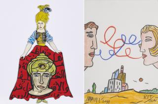 Moritz Götze - Konvolut von 1 Papierarbeit und 1 Edition.