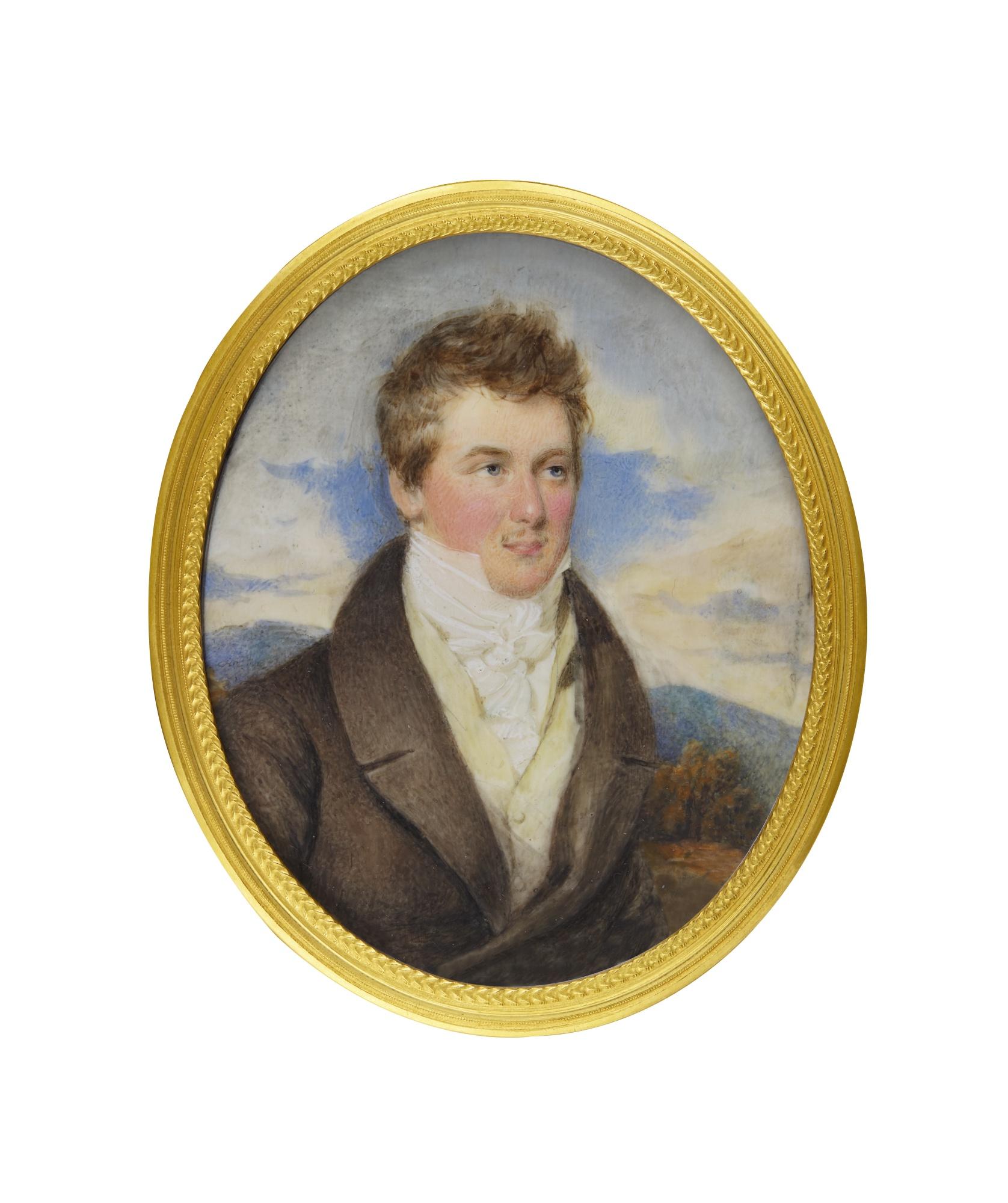 Moritz Michael Daffinger - Portrait Of A Gentleman, Circa 1820