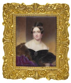 Moritz Michael Daffinger - Portrait Of A Lady, Traditionally Identified As Princess Auguste Zu Salm-Salm (1815-1888), Circa 1840
