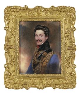 Moritz Michael Daffinger - Portrait Of Karl, Baron Von Ripp (1802-1867), Circa 1835