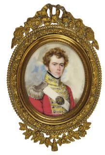 Moritz Michael Daffinger - Portrait Of Lieutenant Peter Delancy (1804-1872), Circa 1830