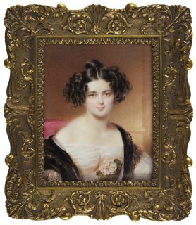 Moritz Michael Daffinger - Portrait Of Princess Caroline Lobkowitz, Née Countess Von Wrbna-Freudenthal  (1815-1843), Circa 1835