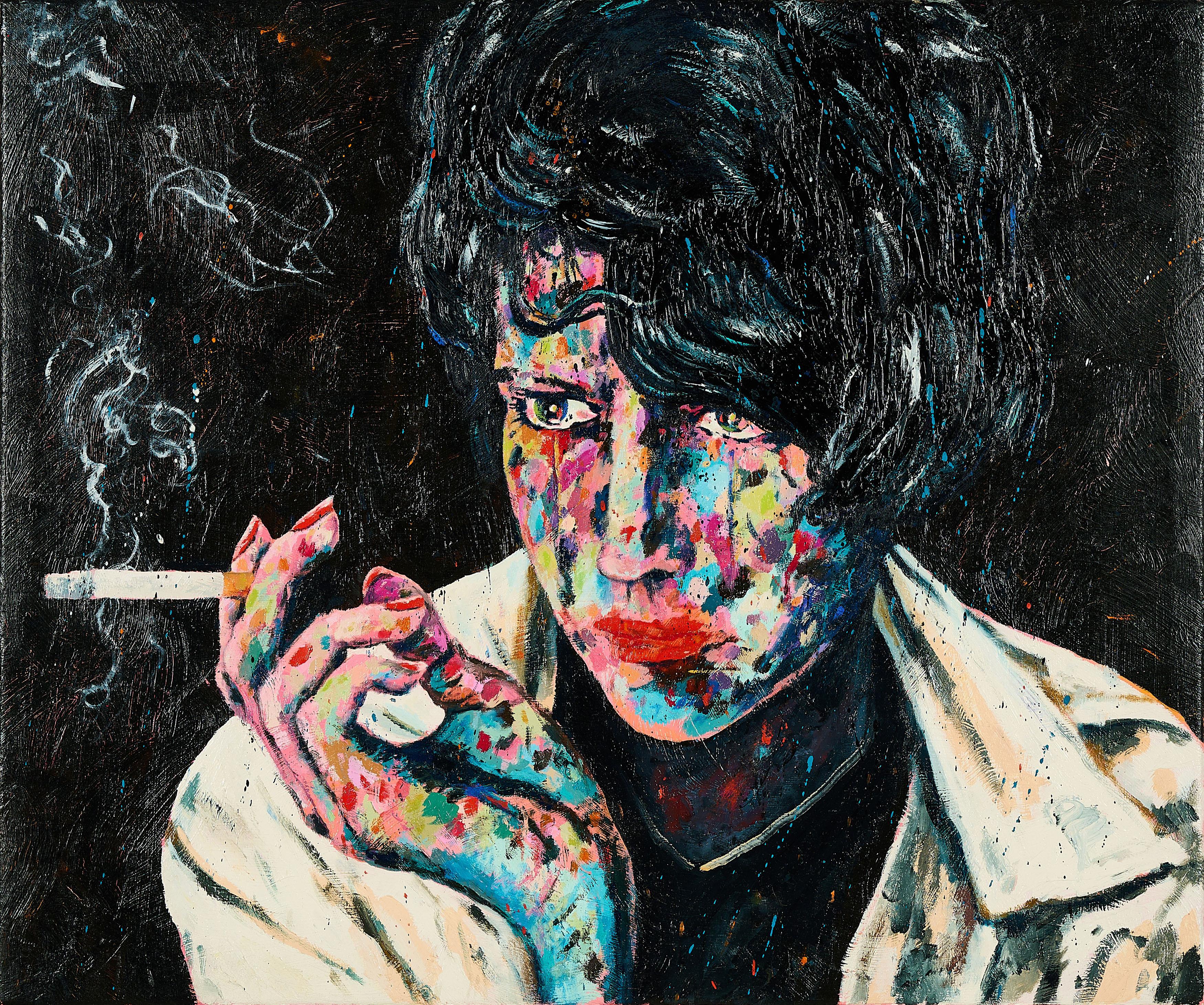 Moritz Schleime - Ohne Titel (Wineblau (Happy End)).