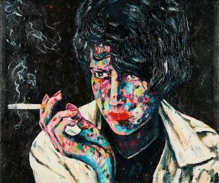 Moritz Schleime - Ohne Titel (Wineblau (Happy End)).