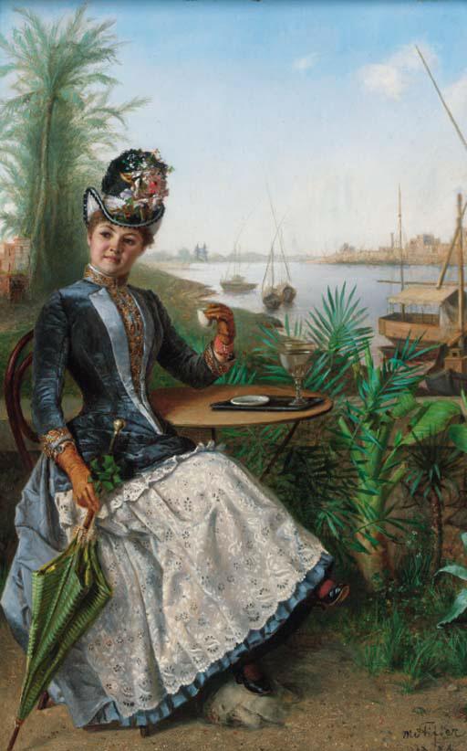 Moritz Stifter - Taking tea by the banks of the river Nile, Egypt