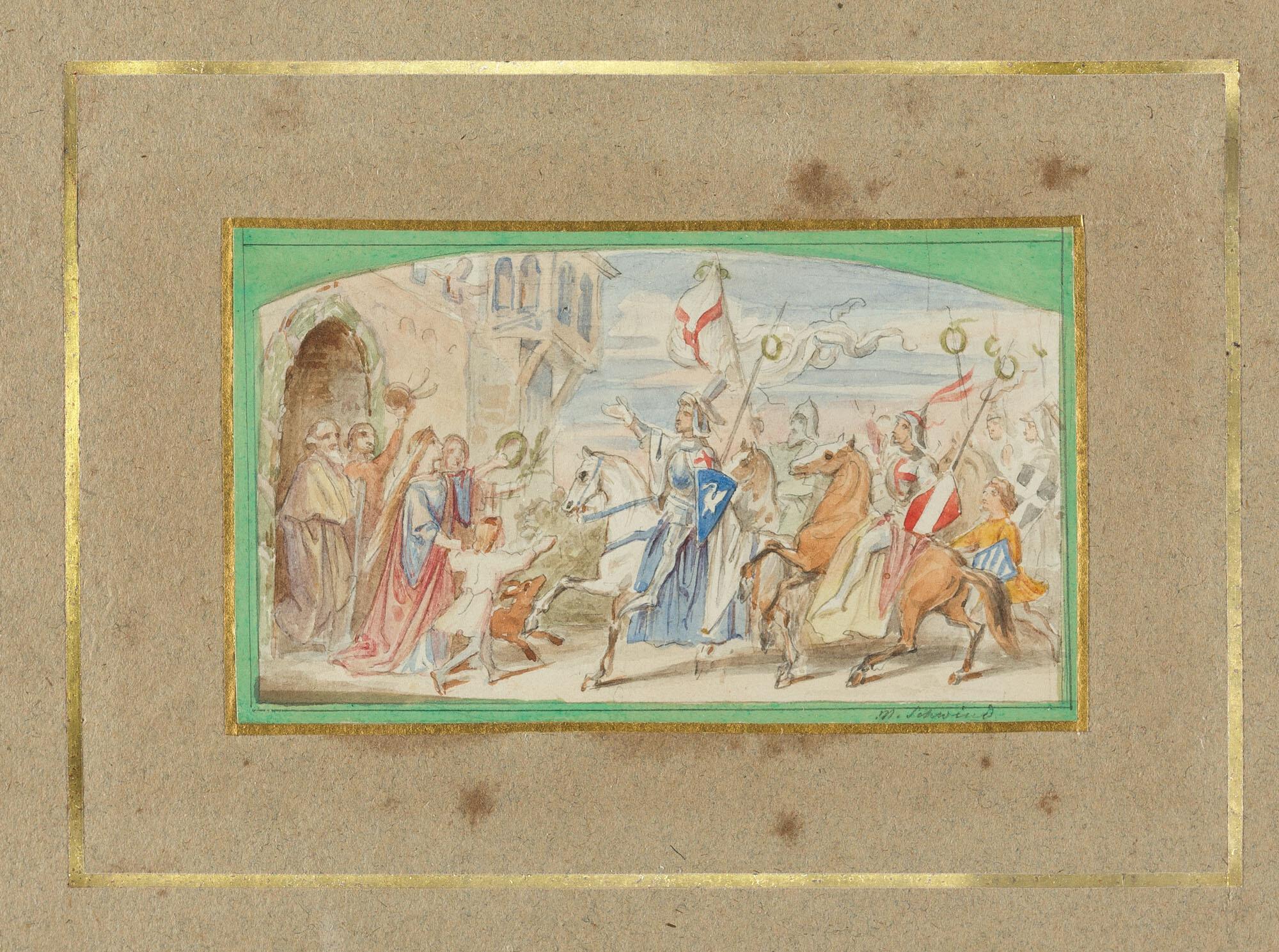 Moritz von Schwind - Heimkehr vom Kreuzzug.