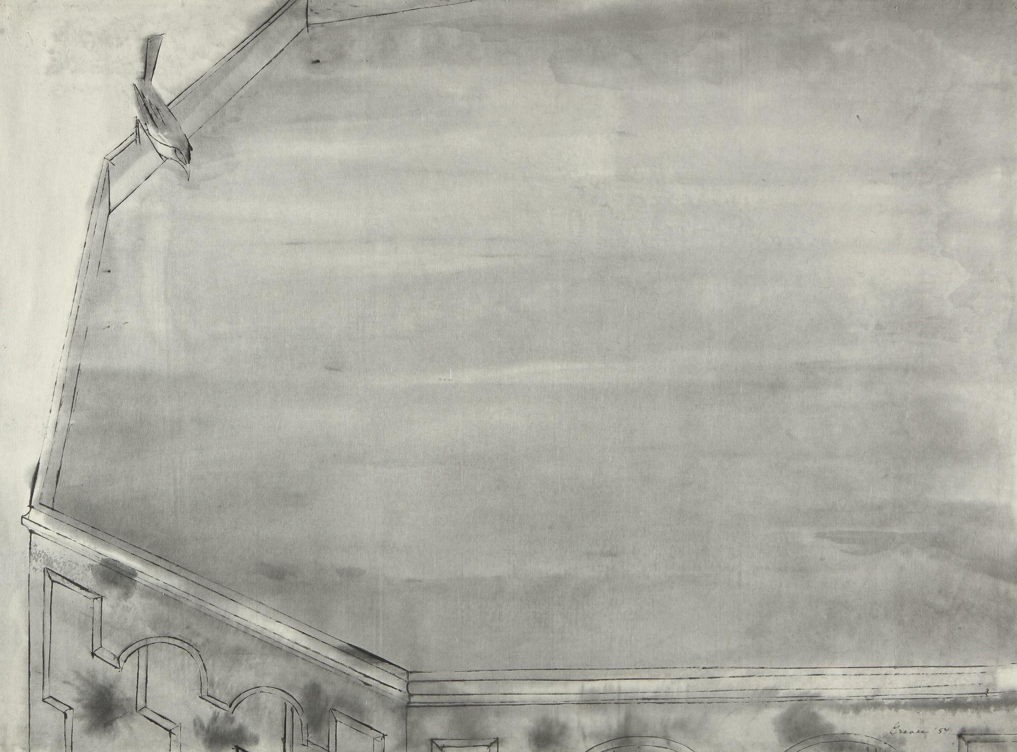 Morris Graves - Bird Drinking Out Of Fountain