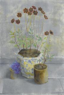 Morris Graves - Chocolate Cosmos And Lobelia