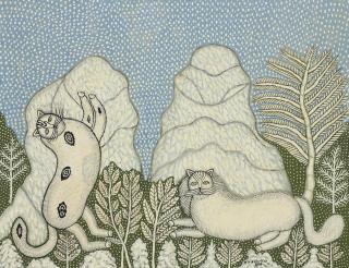 Morris Hirshfield - Cats In The Snow