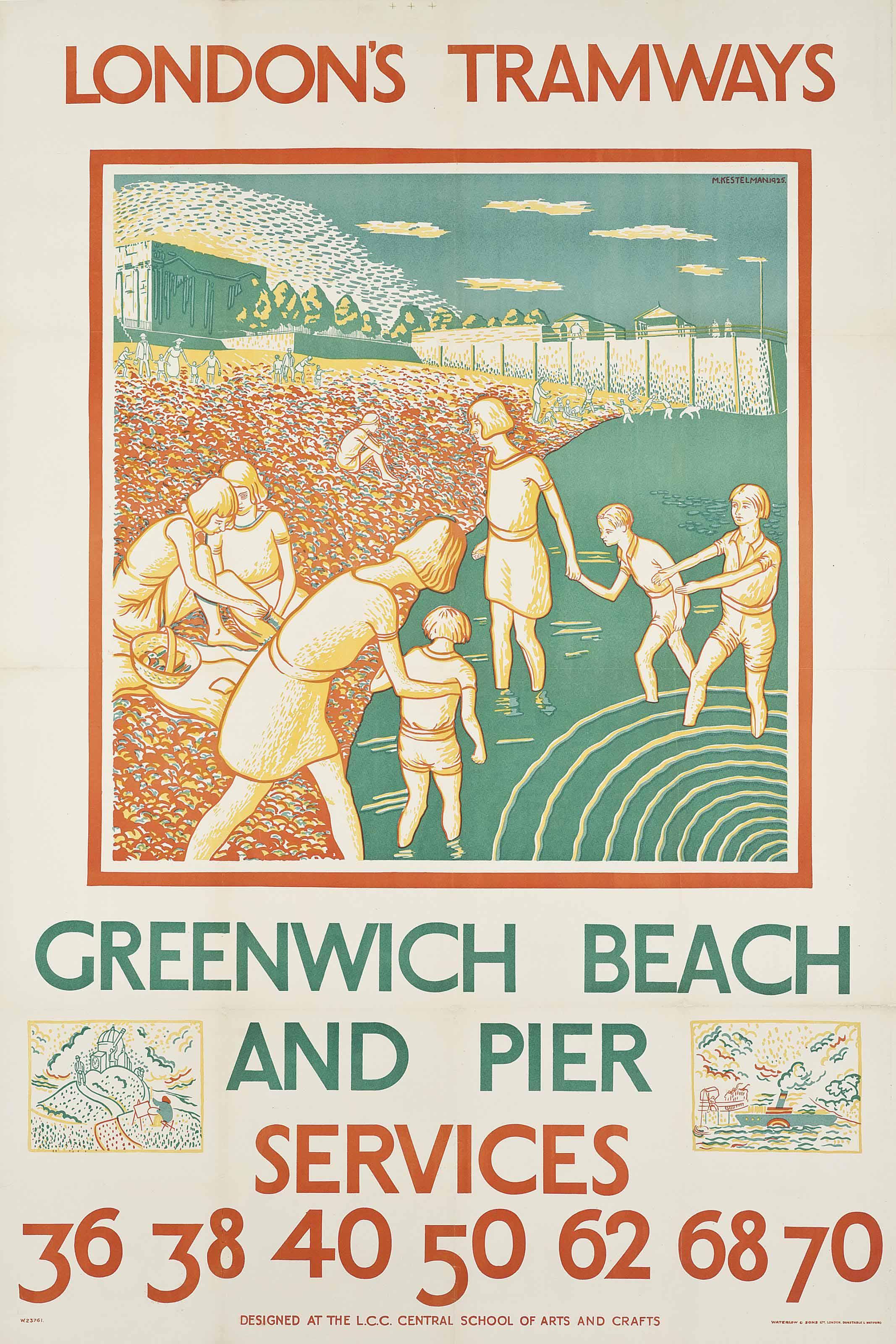 Morris Kestelman - LONDON’S TRAMWAYS, GREENWICH BEACH AND PIER