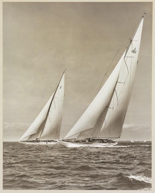 Morris Rosenfeld - Rainbow and Yankee; 12 metre yachts Zio and Night Wind; and Good News Sea Lion and Blood Hound
