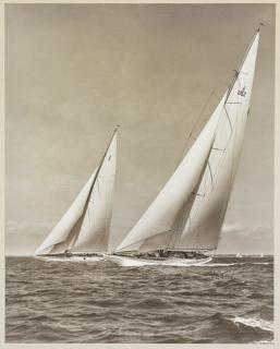 Morris Rosenfeld - Rainbow and Yankee; 12 metre yachts Zio and Night Wind; and Good News Sea Lion and Blood Hound