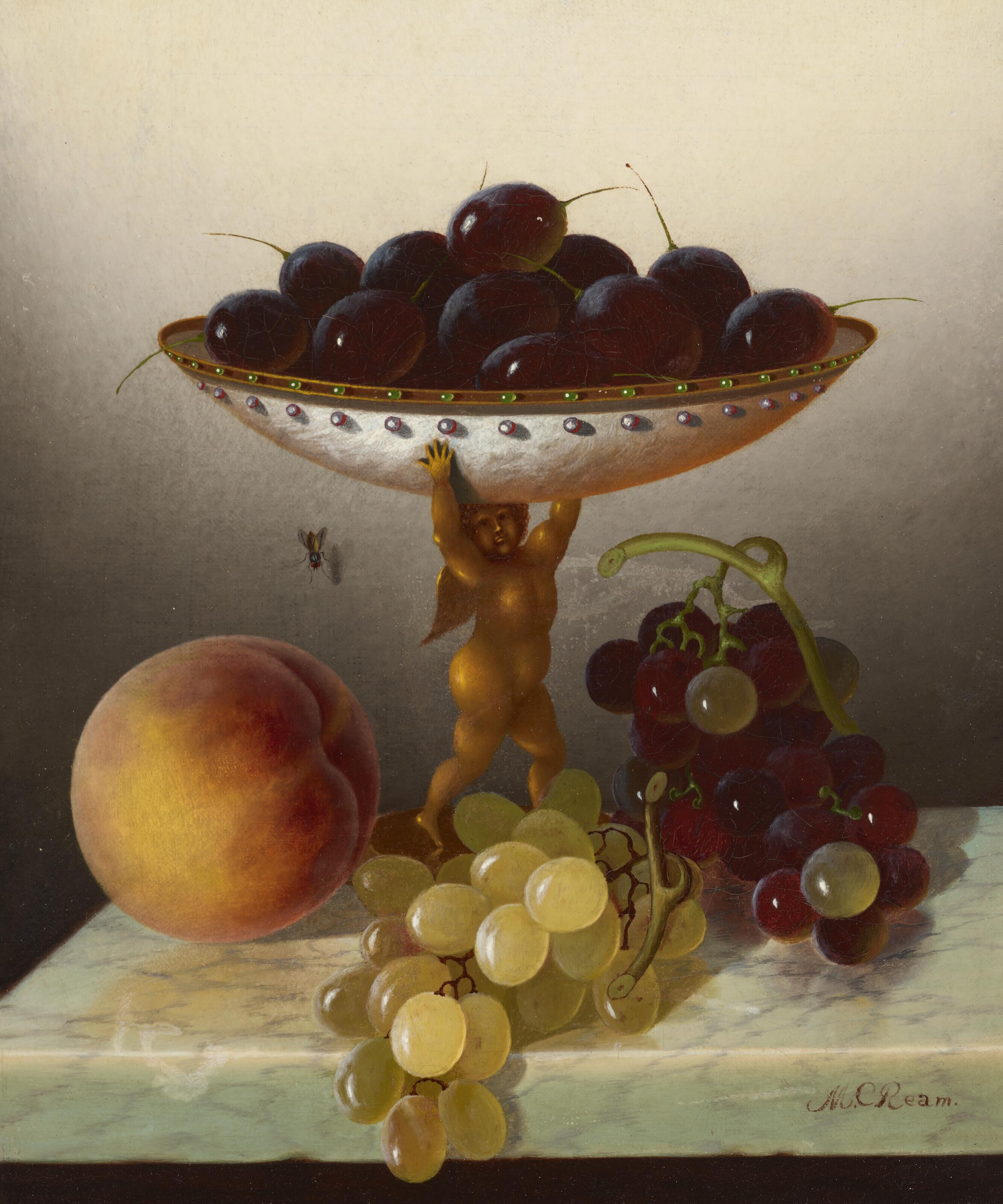 Morston Constantine Ream - Still Life with Plums in a Tazza