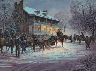 Mort Künstler - Brief Encounter, Middleburg, Virginia, February 1863