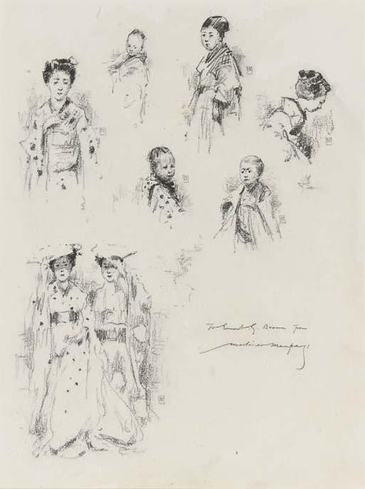 Mortimer L. Menpes, R.I., R.B.A. - Studies of Japanese children