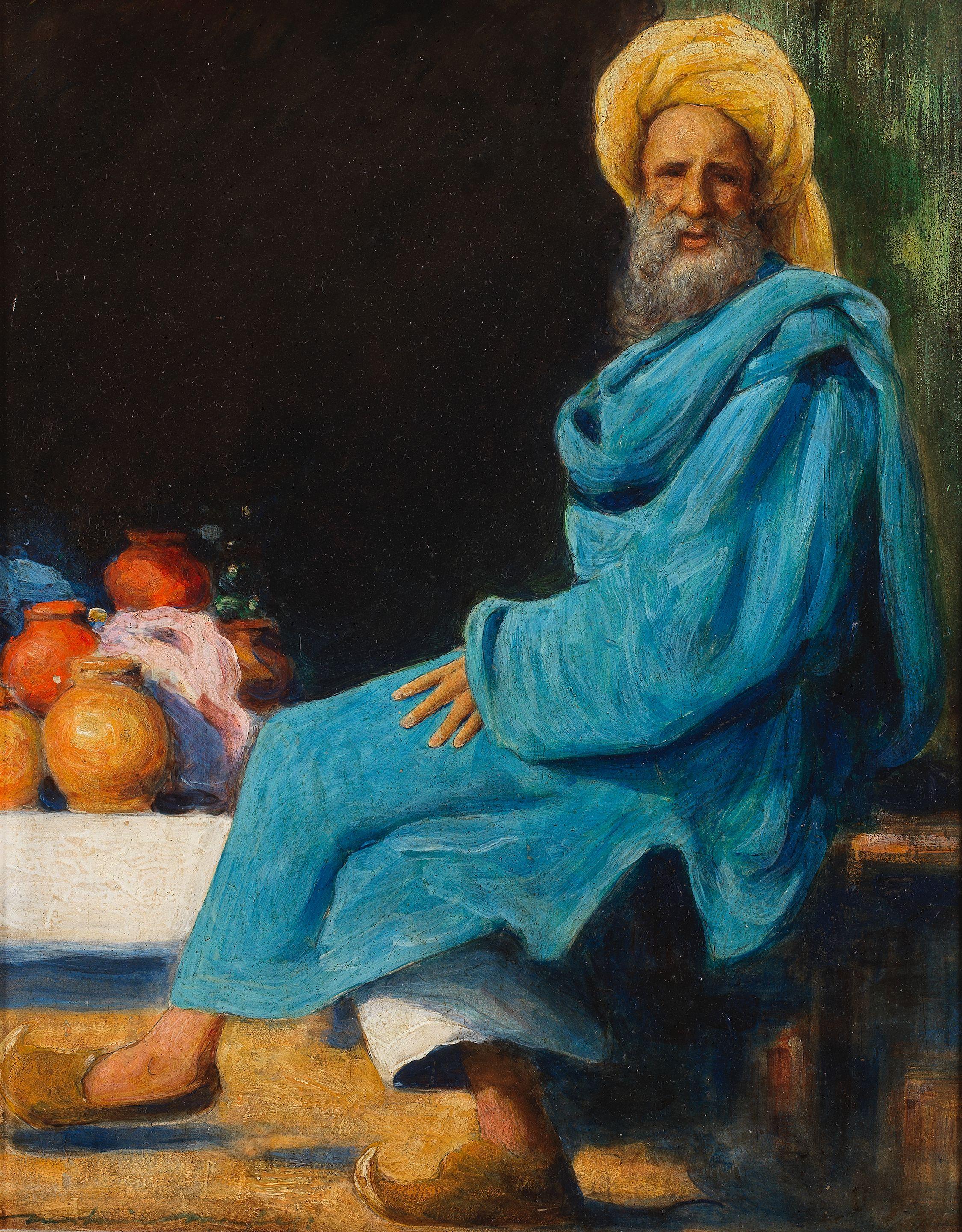 Mortimer Luddington Menpes, RI, RBA, RE - A Quetta market stall