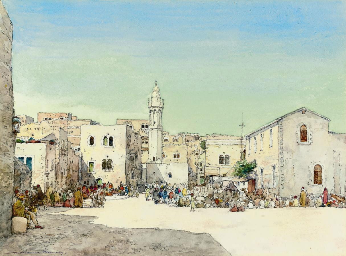Mortimer Luddington Menpes - A square in Bethlehem
