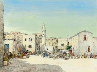Mortimer Luddington Menpes - A square in Bethlehem