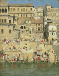 Mortimer Mempes, R.I., R.B.A. - Benares, Blue Is The Sky