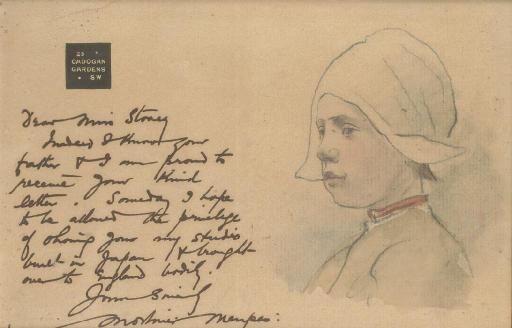 Mortimer Menpes - An Illustrated Letter From The Artist To Miss Stoney
