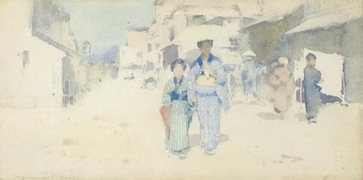 Mortimer Menpes - Heat Of The Day, Japan